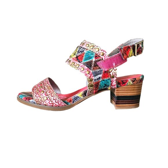 L'Artiste Shoes - Spring Step L'Artiste Block Heel Sandals 41/10